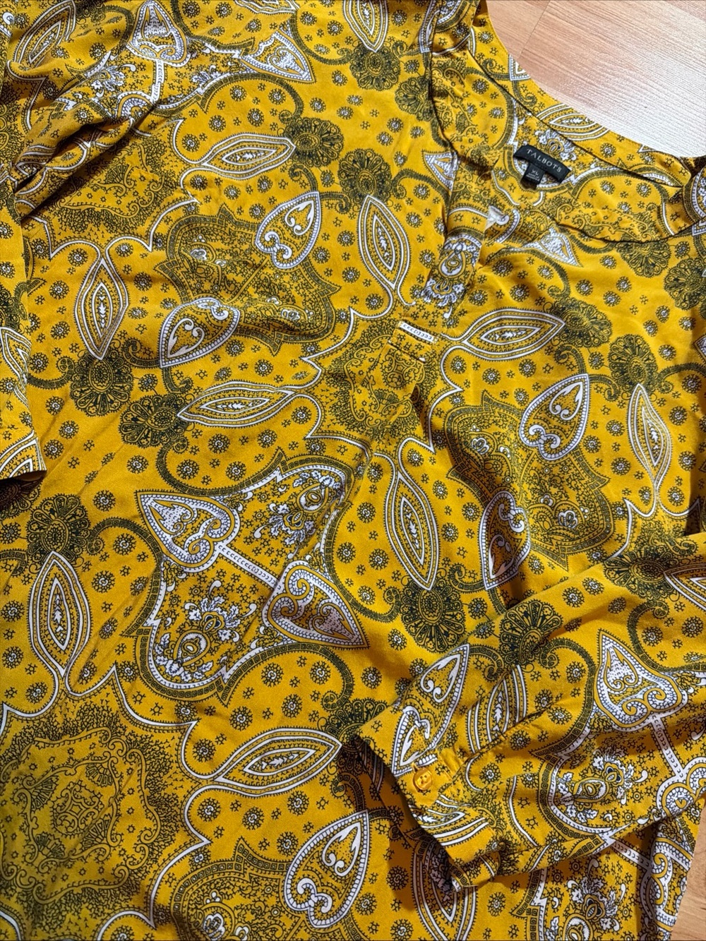 Talbots Women’s Size XL Paisley Blouse Top